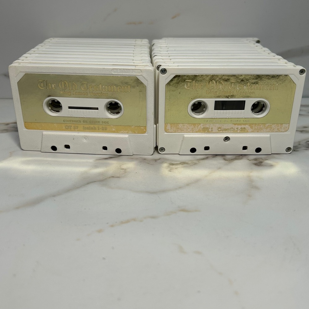 Alexander Scourby KJV Bible Audio Cassette Tapes Genesis-Malachi Partial Set